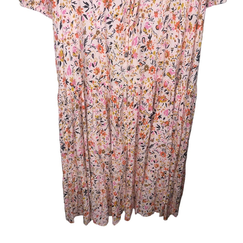 Petal & Pup Pink Floral Midi Dress - Picture 5 of 12